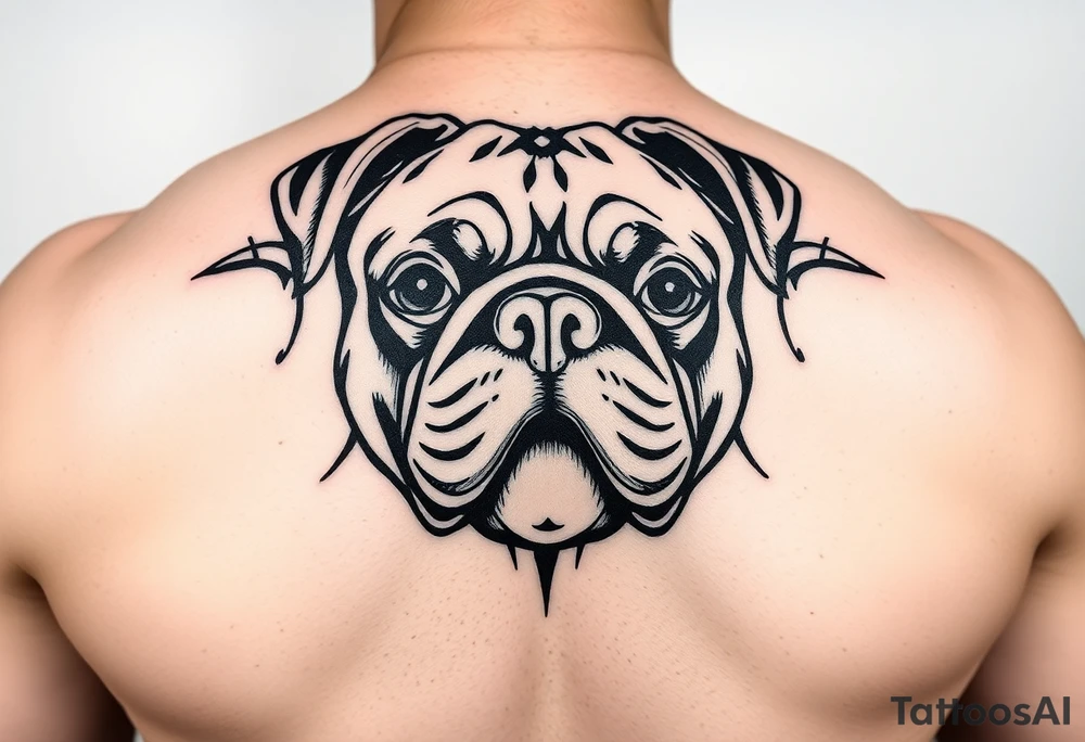 Lucha libre pug tattoo idea