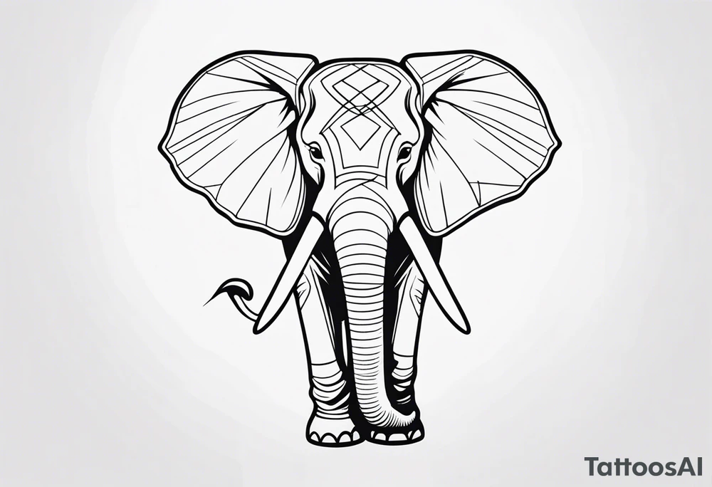 cute Elephant tattoo idea