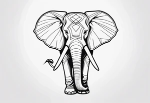 cute Elephant tattoo idea