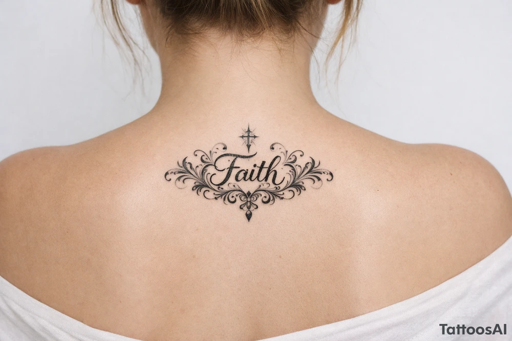 Faith quote tattoo idea