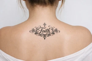 Faith quote tattoo idea