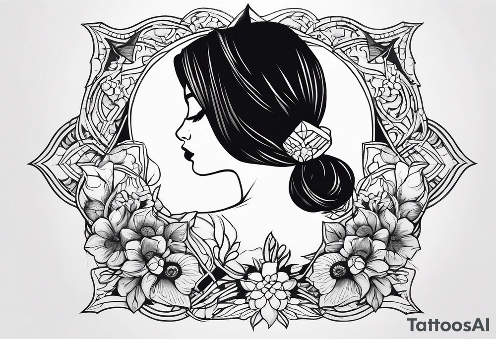 SORRY NOT SORRY under the neck tattoo idea