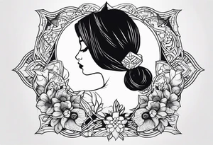 SORRY NOT SORRY under the neck tattoo idea