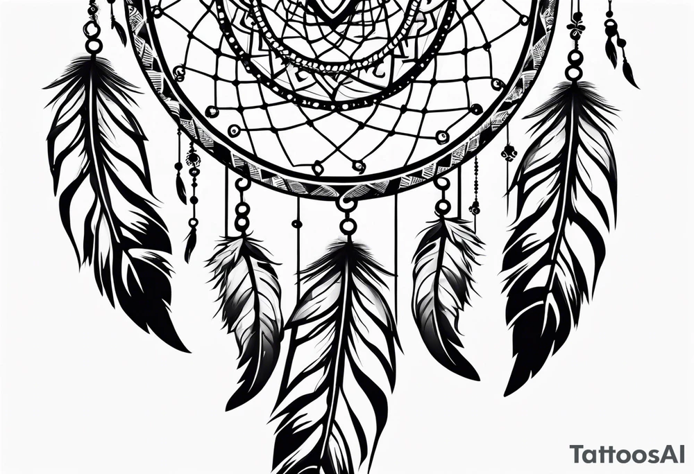 dream catcher with meaning of love tattoo idea