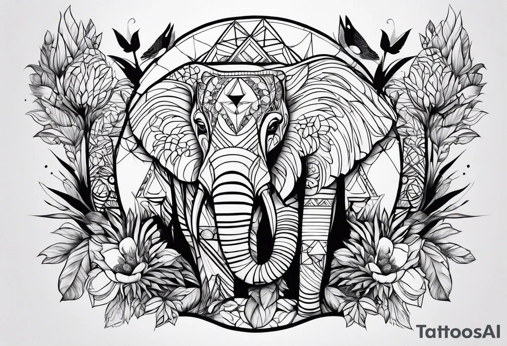 family in one animal tattoo idea