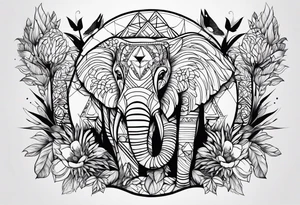 family in one animal tattoo idea