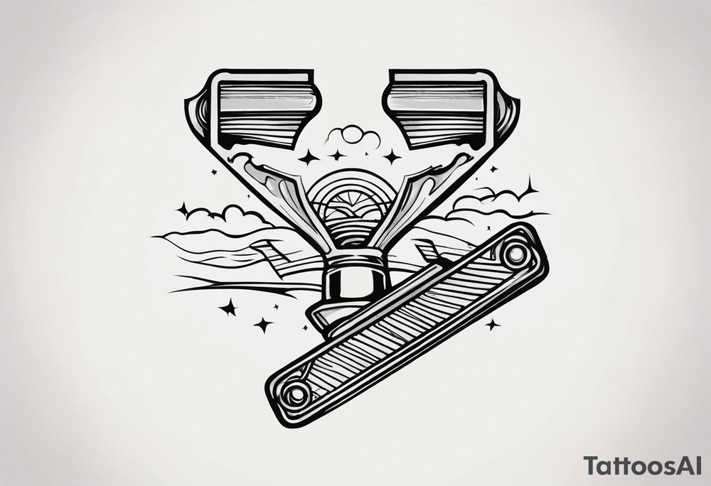 razor tattoo idea