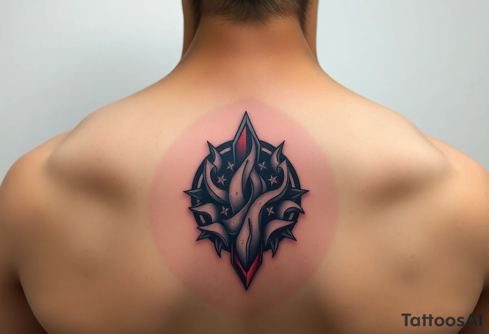 3d space that seems to be under the layer of skin tattoo idea