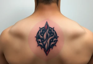 3d space that seems to be under the layer of skin tattoo idea