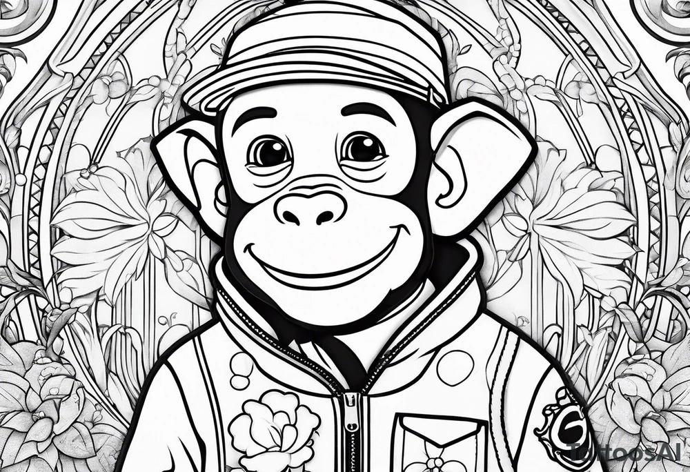 Curious George tattoo idea