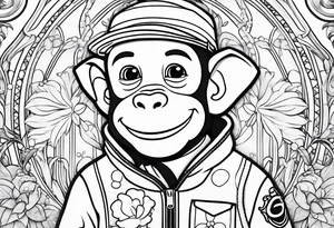 Curious George tattoo idea