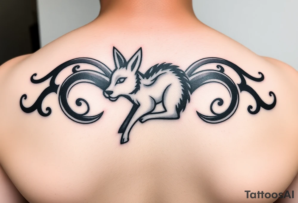 A Tā moko that represents my Māori side. I want it to symbolise my two babies who have passed and my uncle. I also want it as a band on either my wrist or ankle to represent connection. And I want to add in a wolf-doe - not literally but in Māori Tā moko design tattoo idea
