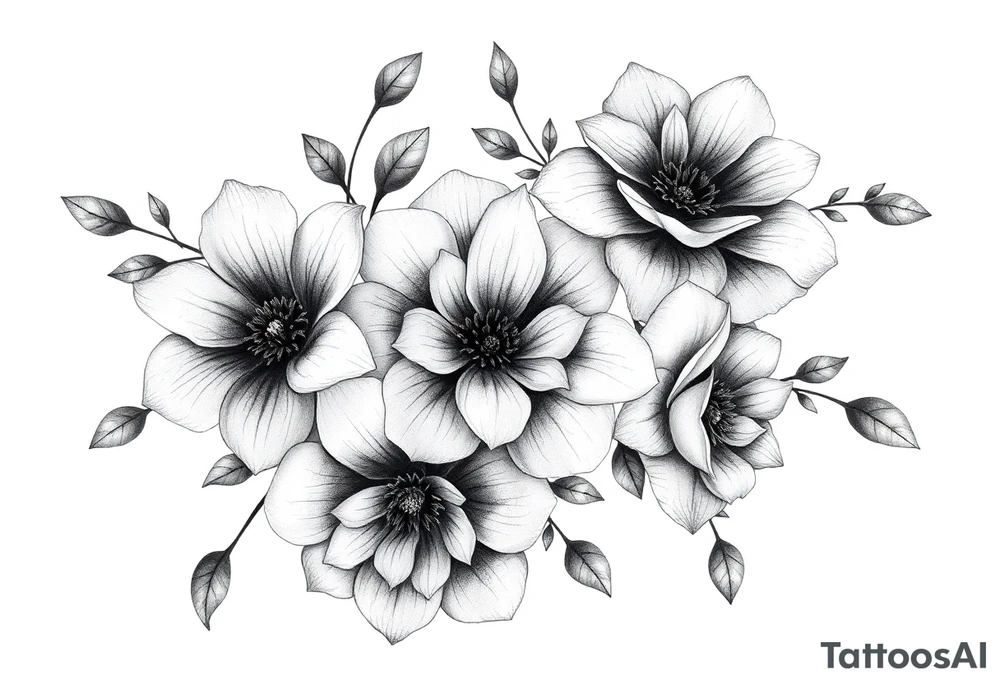 Flowers tattoo idea