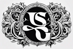 the name SR tattoo idea