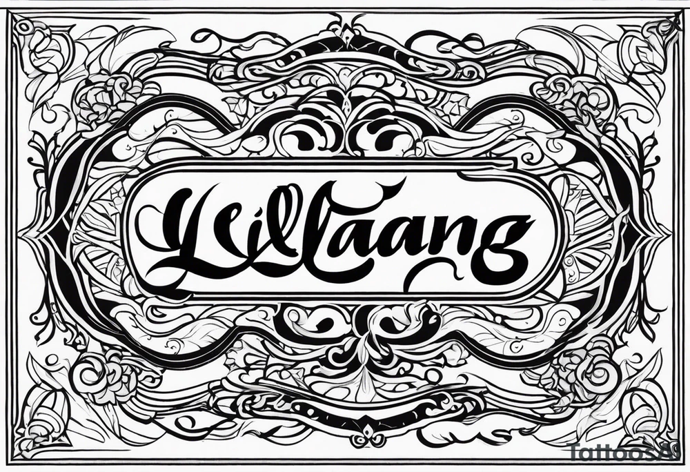 Spencerian Script：LvLiang tattoo idea