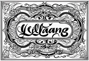 Spencerian Script：LvLiang tattoo idea