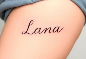 Lana tattoo idea