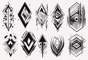 Brush stroke tattoo idea