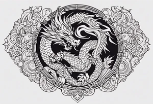 power of birth date: which is 18 of April, 1988 year of dragon. it should demonstrate сonfidence and determination, spiritual strength and growth. no vivid dragon tattoo idea