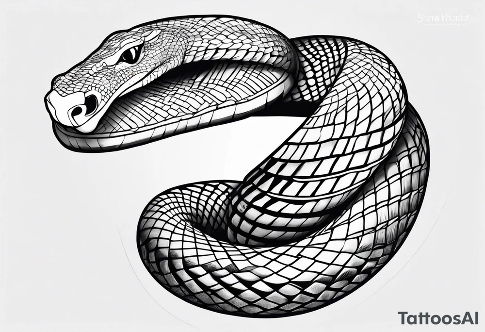 snake around the arm tattoo idea