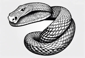 snake around the arm tattoo idea