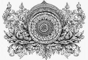 Swirls and whirls of lace covering fingers and forearm tattoo idea