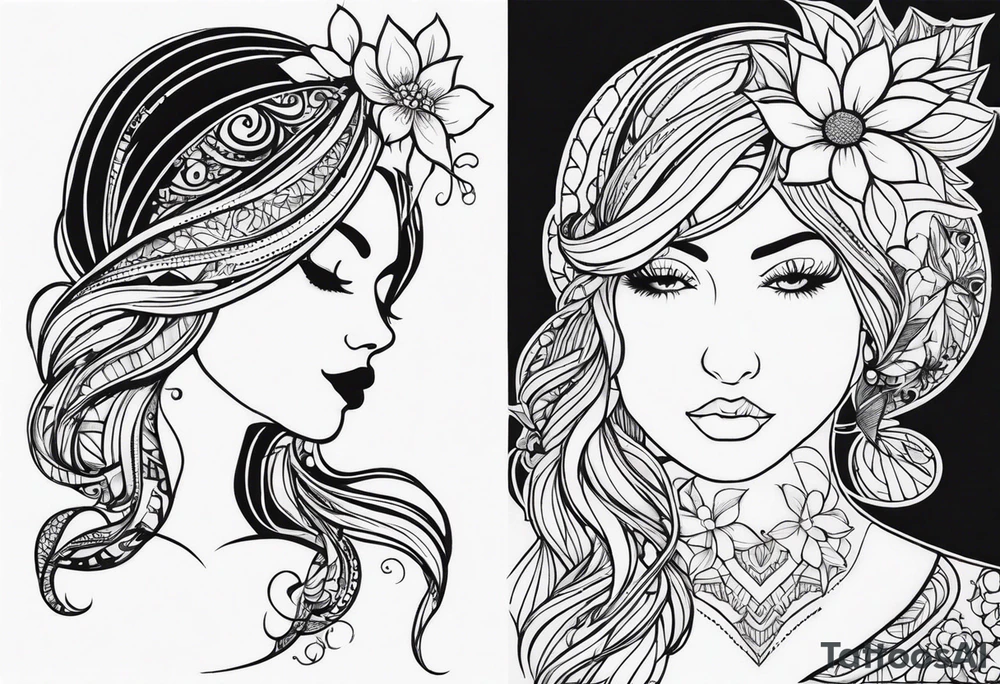 matching tattoos for mother daughter tattoo idea
