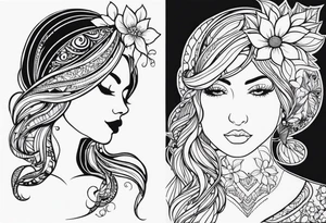 matching tattoos for mother daughter tattoo idea