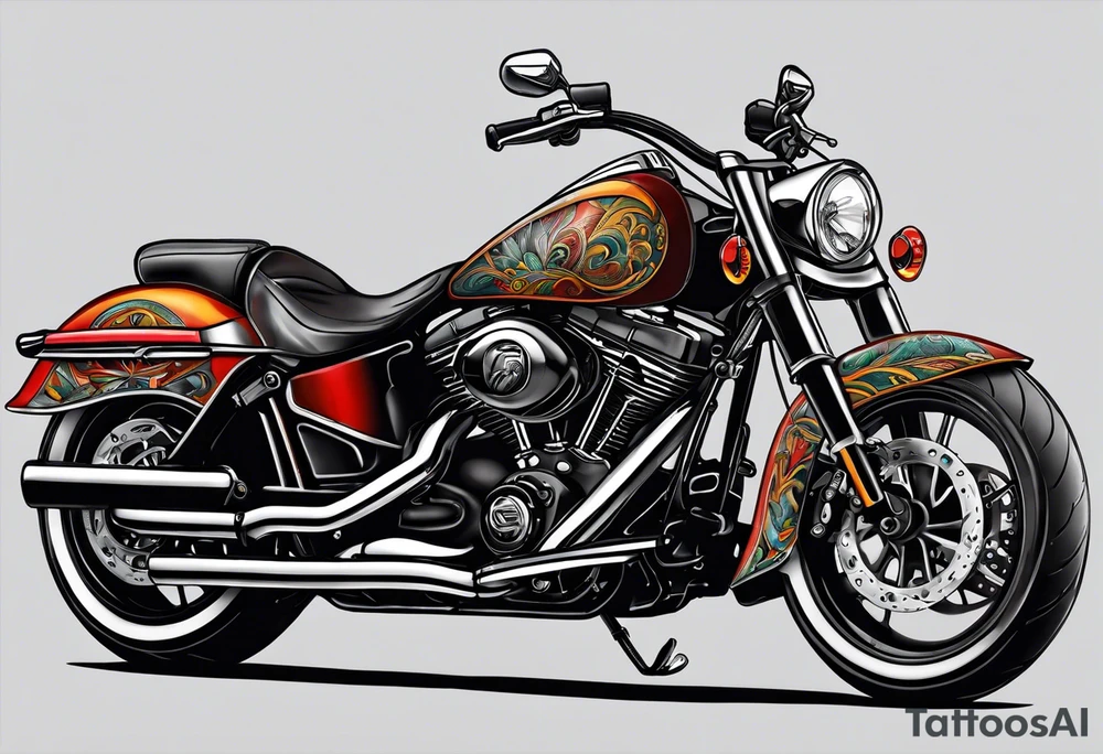 Motorcycle tattoo idea