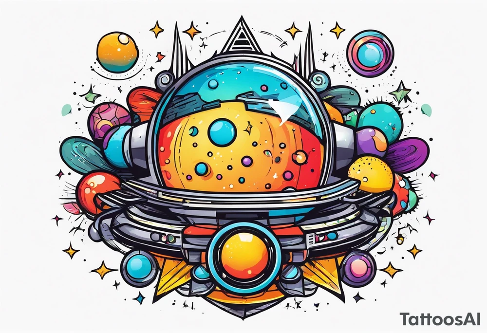 tecnologia e astronomia tattoo idea
