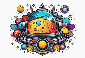 tecnologia e astronomia tattoo idea