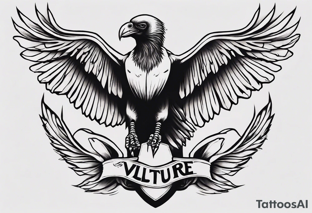 vulture
classic tattoo style tattoo idea