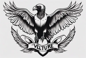 vulture
classic tattoo style tattoo idea