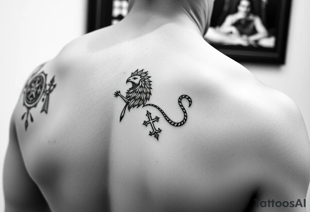 Forearm sleeve Tattoo
Birth signs, Leo Aries, Gemini
Saint Florian tattoo idea