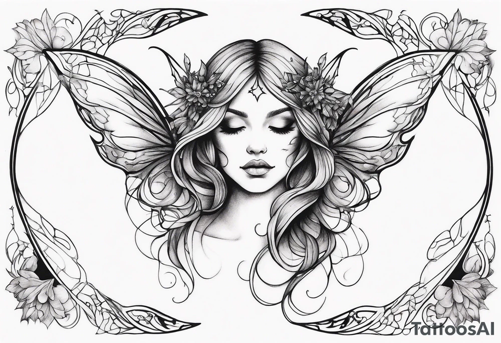 Ethereal Fairy tattoo idea