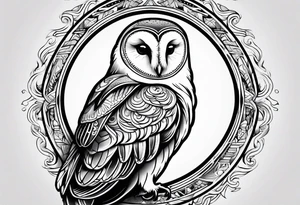 barn owl tattoo idea