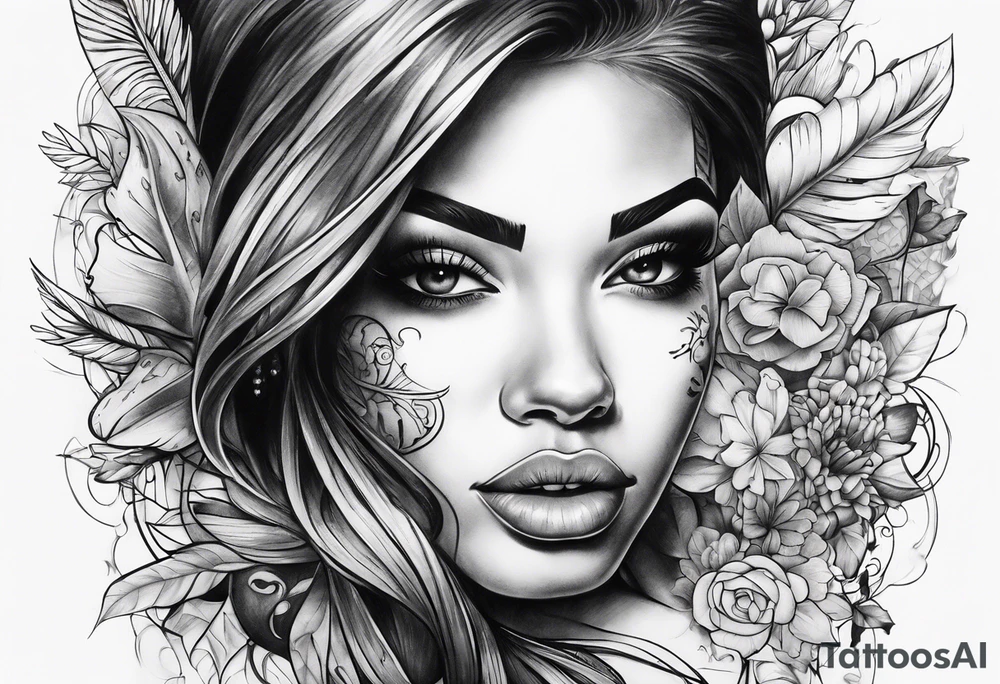 graffiti wording tattoo idea
