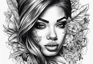 graffiti wording tattoo idea