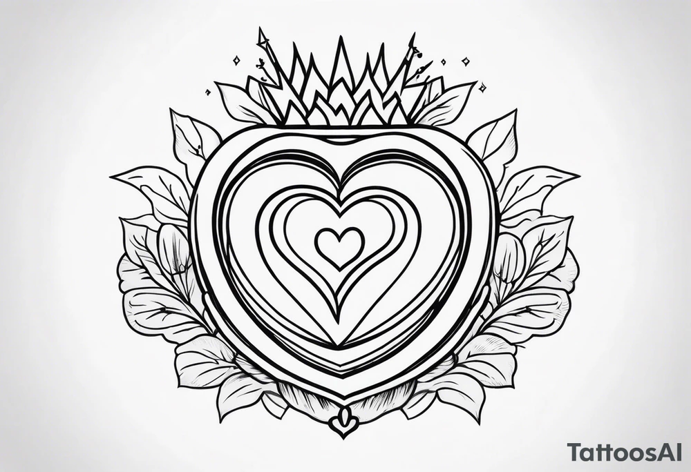 SACRED HEART tattoo idea