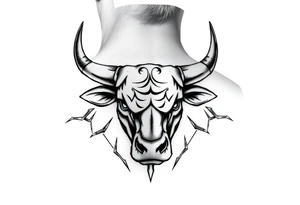 Wall Street bull tattoo tattoo idea