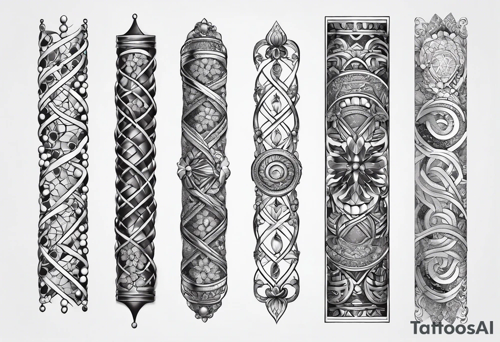 DNA forearm tattoo idea