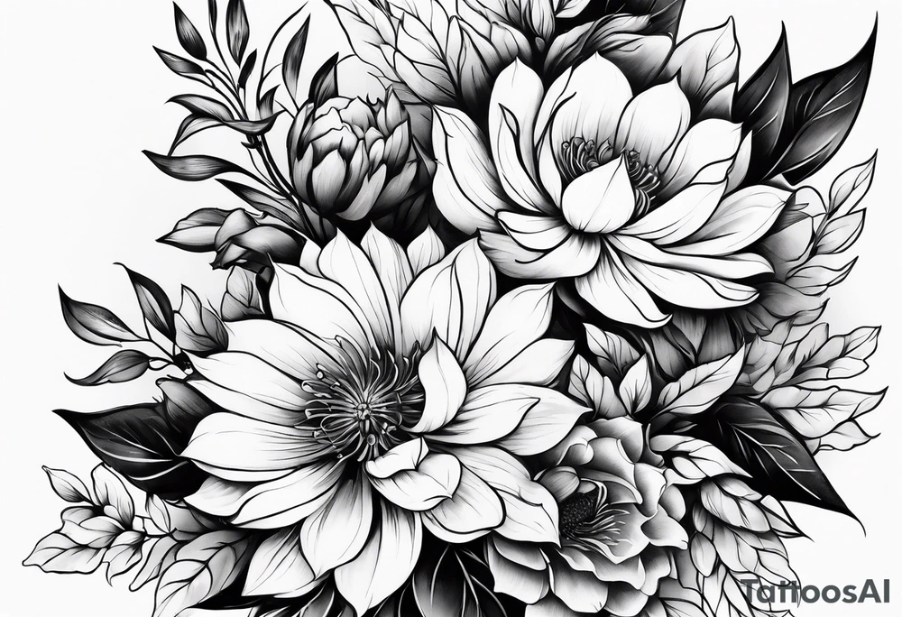flowers tattoo idea