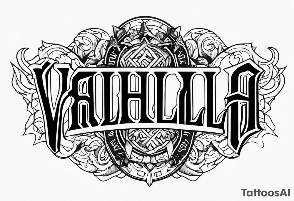 valhalla berserker tattoo idea