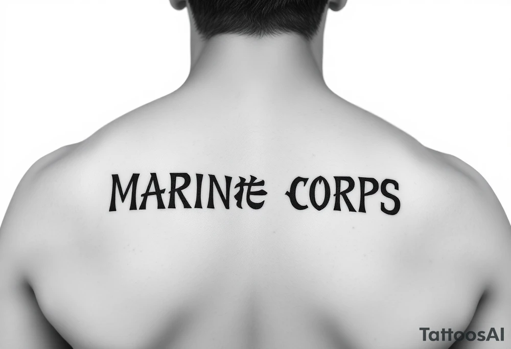Republic of Korea
Marine Corps
lettering to arm tattoo idea