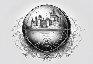 Golden ball from harry potter tattoo idea
