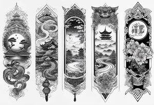 Reincarnation long forearm tattoo tattoo idea