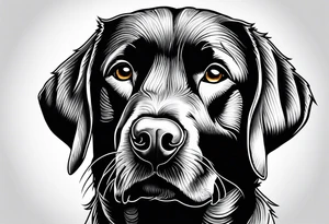 LABRADOR PLAYING WITH KIDS tattoo idea