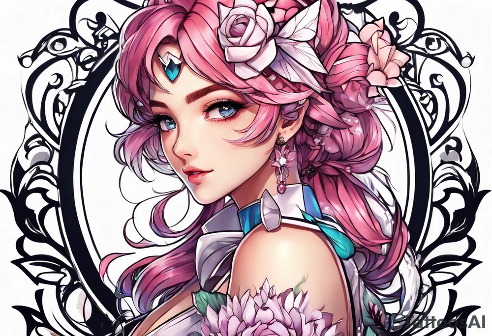 Magical girl anime sexy tattoo idea
