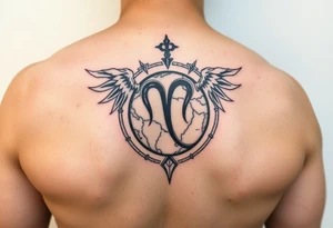 capricorn symbol, virgo symbol, earth, love tattoo idea