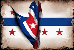 Make a tattoo a cuban flag that demonstrates the love and pride of my origins with fidel castro tattoo idea